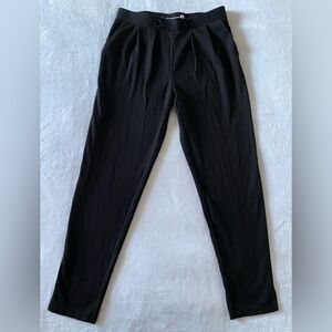 Betabrand Black Jogger Yoga Pants No String Size Medium Long